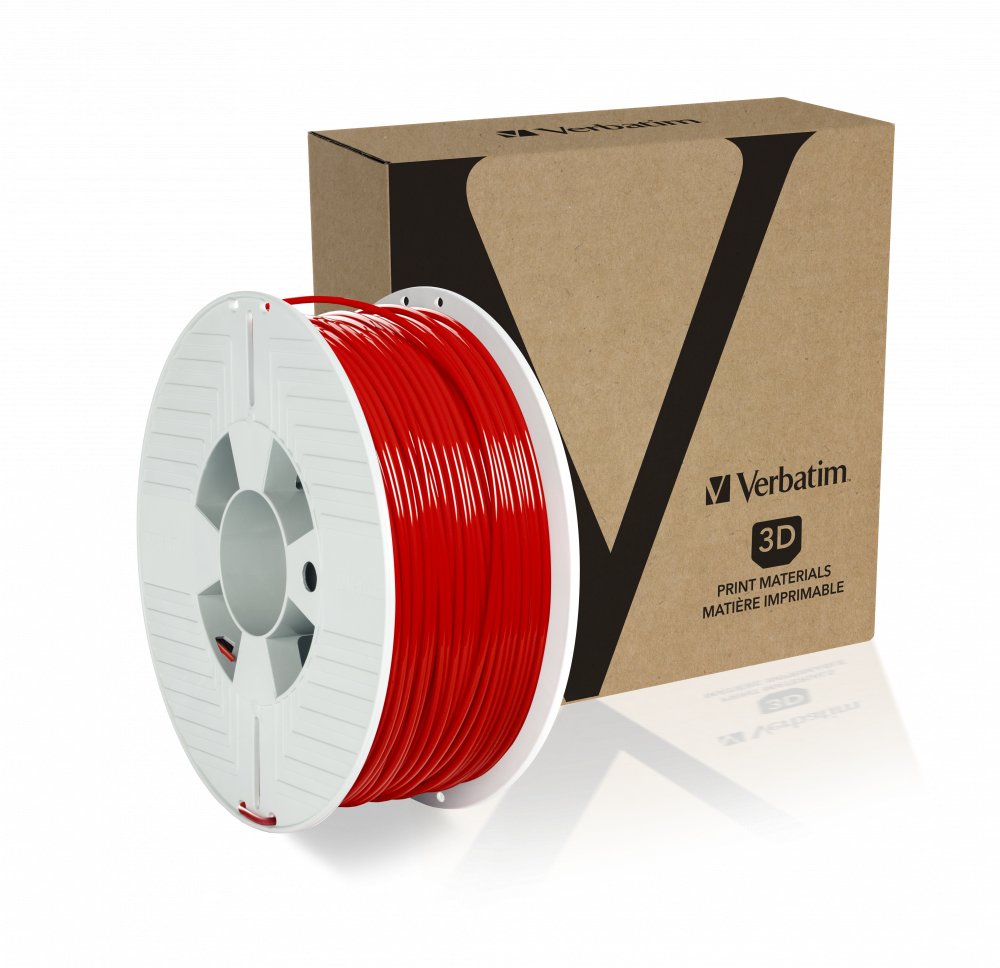 Verbatim 55330 Material De Impresión 3d Ácido Poliláctico (Pla) Rojo 1 Kg