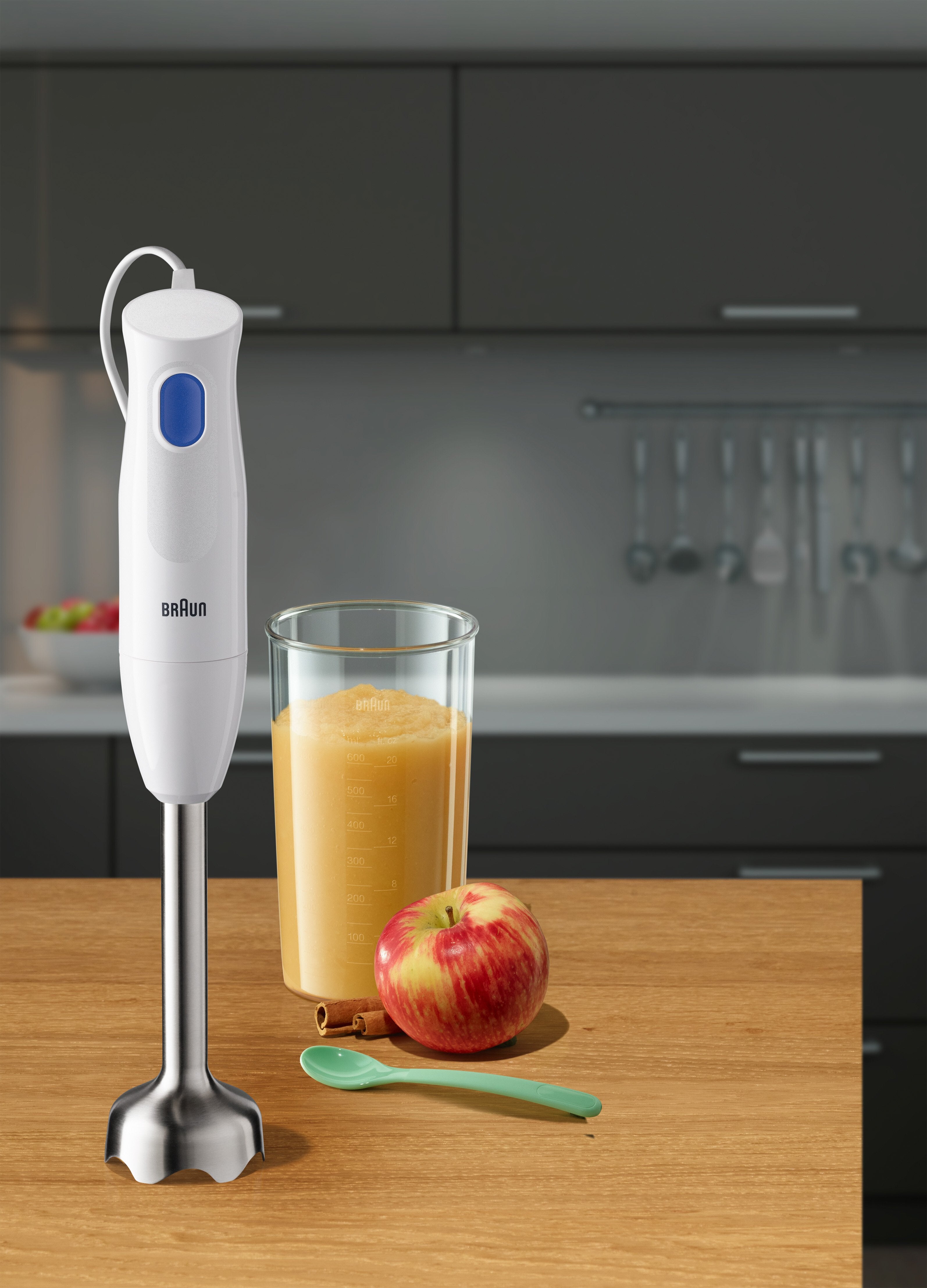 EAN 8021098002303 - Braun MultiQuick 1 MQ10.001M 0,6 L Batidora de inmersión 450 W Azul, Blanco imagen 4
