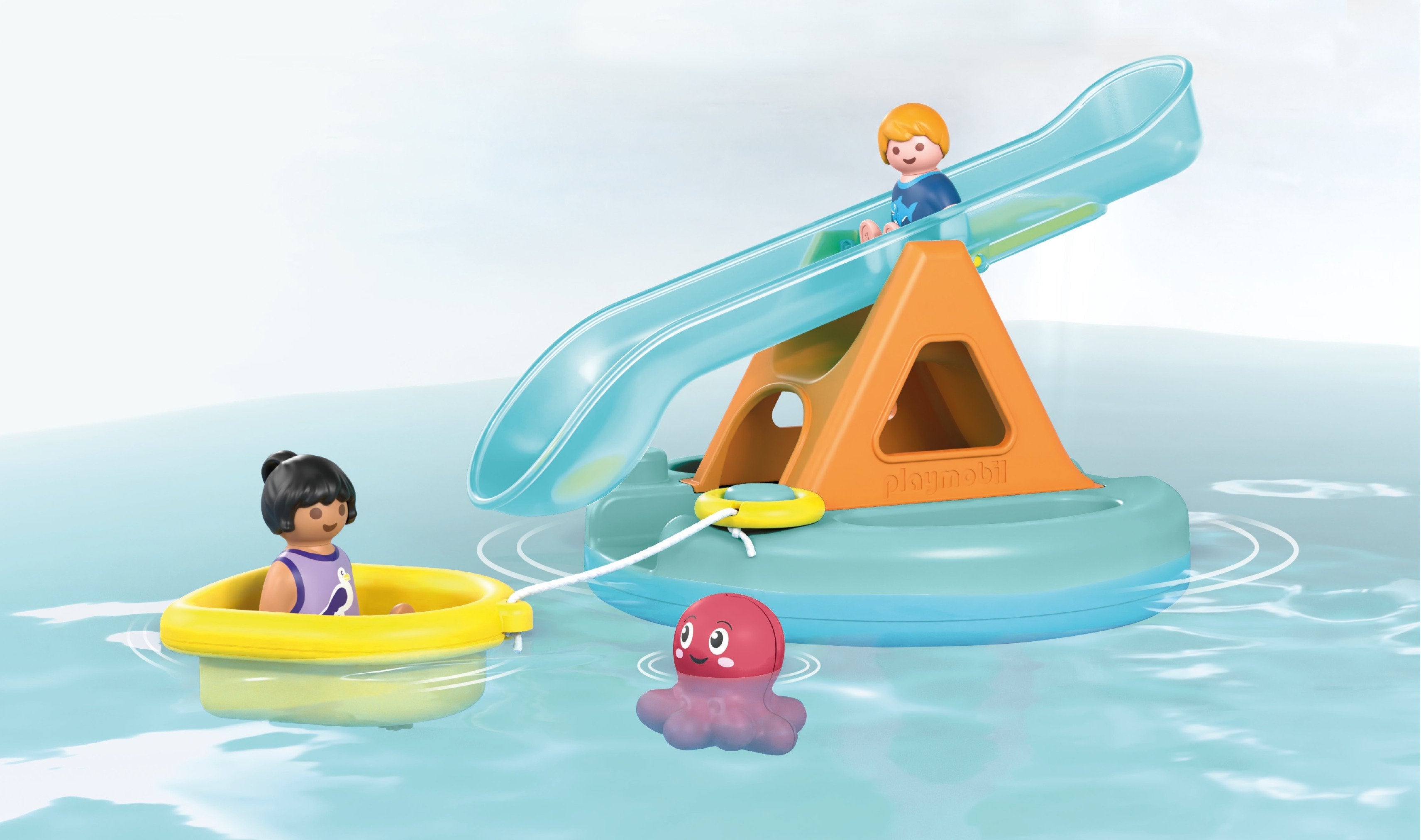 Playmobil Junior Aqua: Isla De Baño Con Tobogán