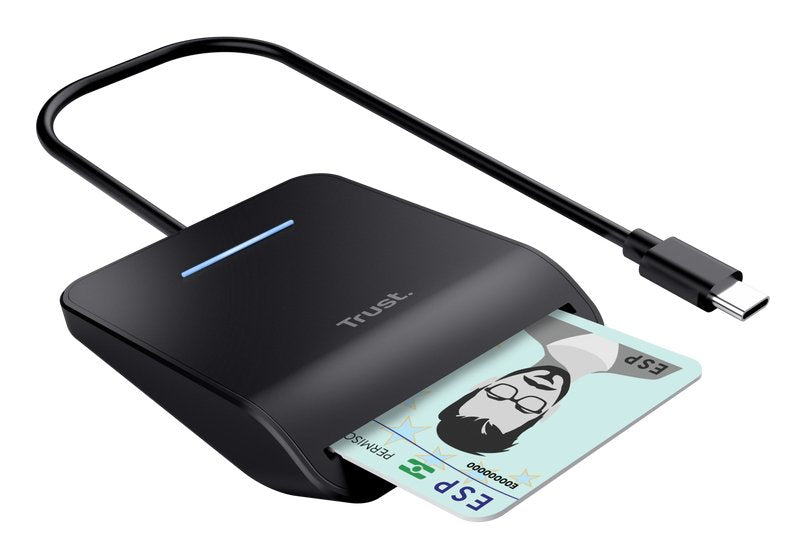 EAN 8713439260618 - Trust Primo lector de tarjeta inteligente Interior USB USB Tipo C Negro imagen 4
