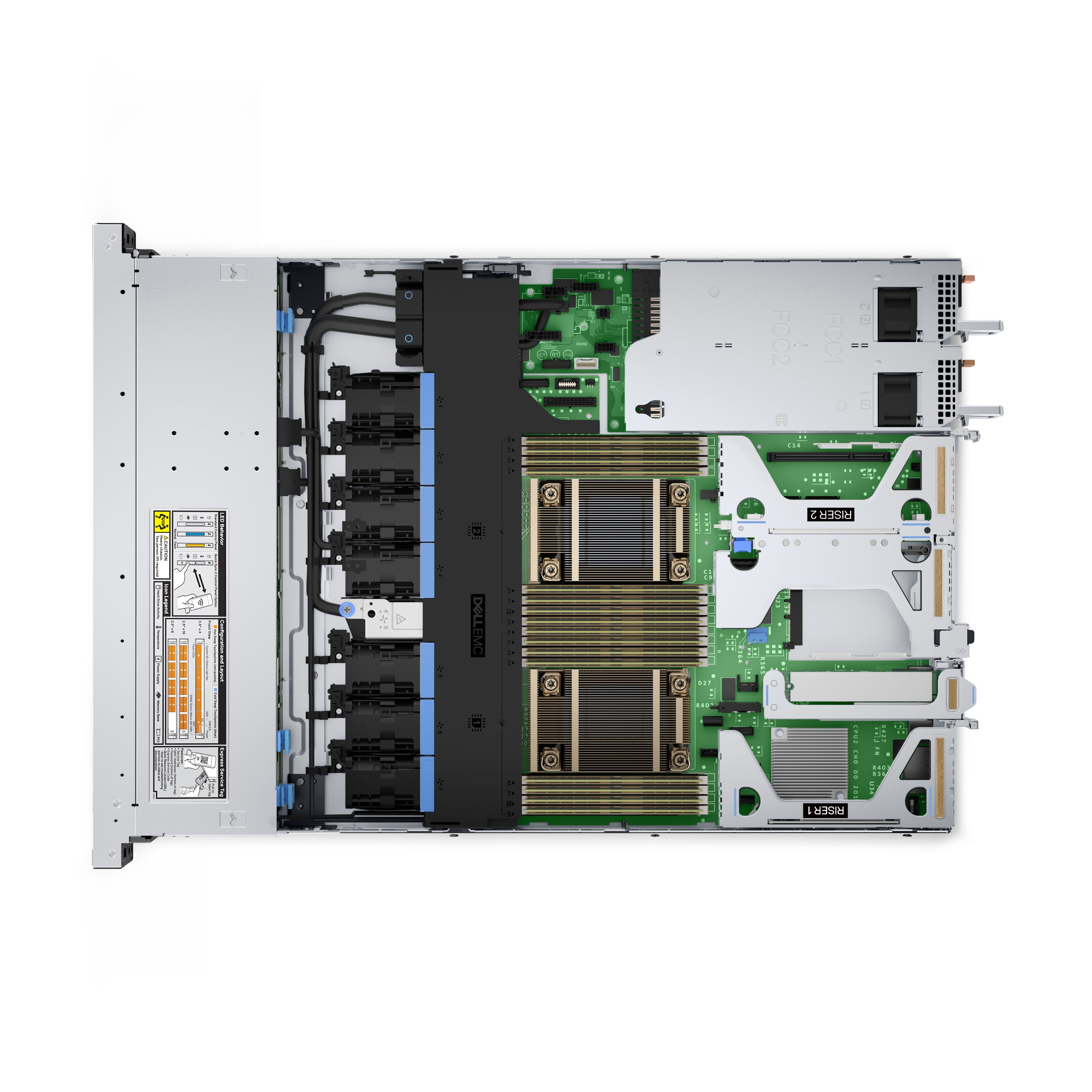 Dell Servidor Poweredge R450 2.5" Chassis Intel® Xeon® Silver 4309y 1x 16gb Rdimm  1x 480gb Ssd Sata  Front Perc H755 Front Load Idrac9  Enterprise 15g
