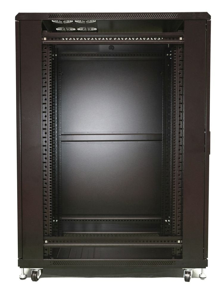 Extralink - Armario De Pie De 19 "27u 600x1000 Paquete Plano Negro