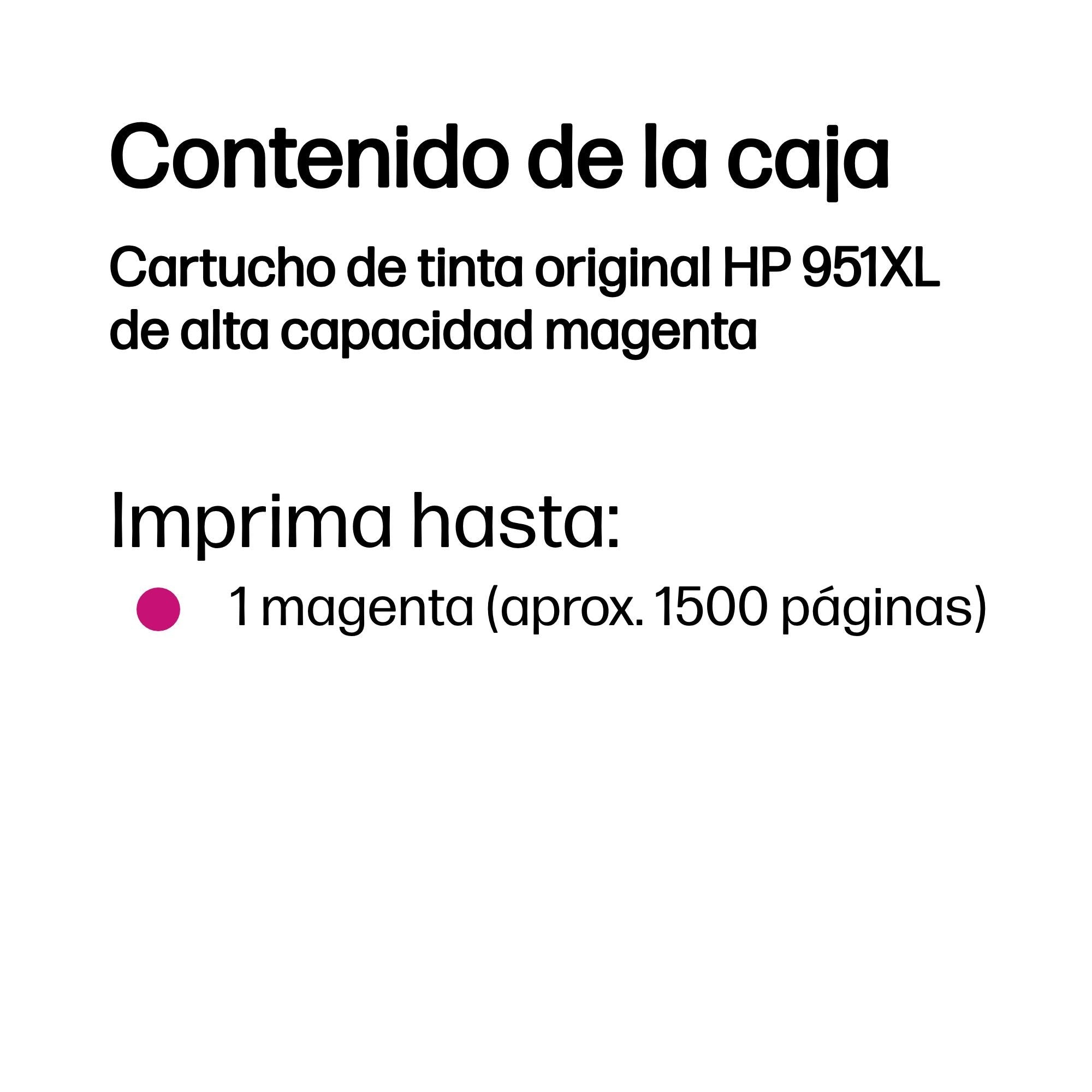 EAN 0886111615292 - HP 951XL High Yield Magenta Original Ink Cartridge cartucho de tinta 1 pieza(s) imagen 3