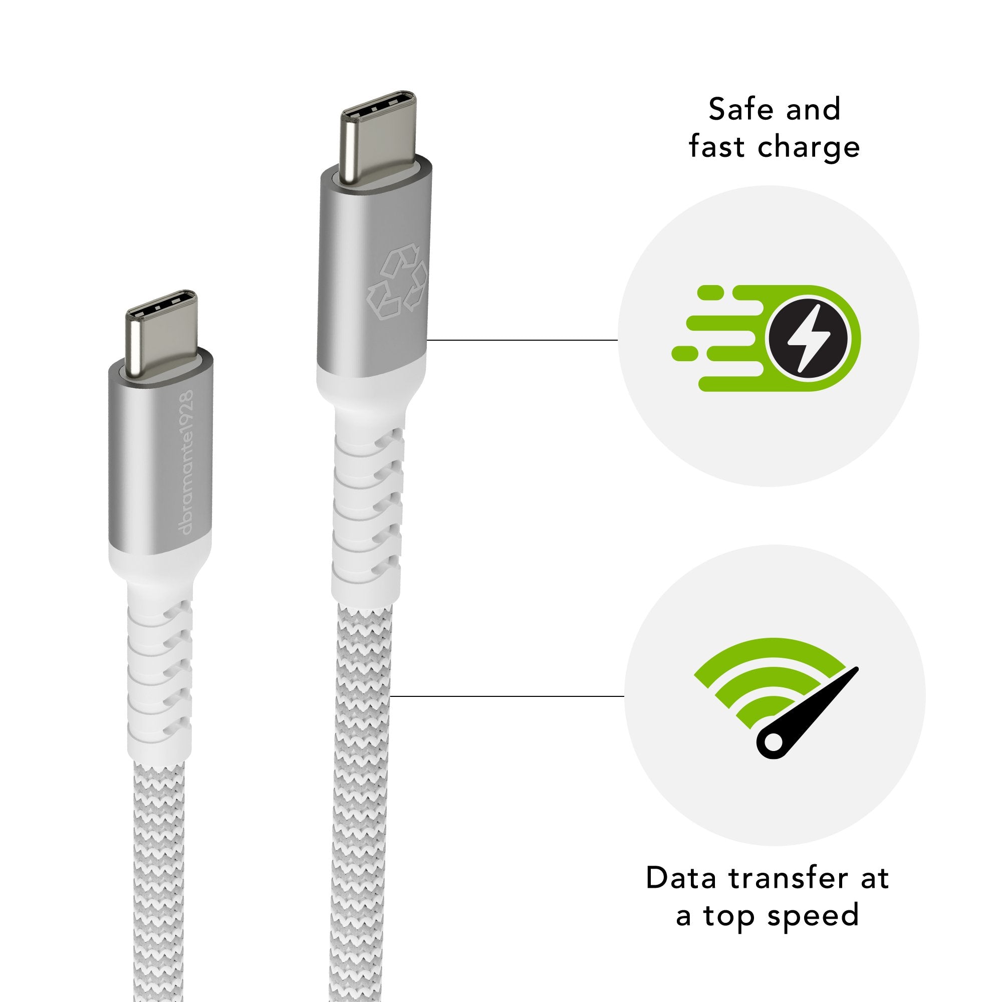 EAN 5711428071163 - dbramante1928 CB12CCGR7116 cable USB USB 2.0 1,2 m USB C Blanco imagen 4