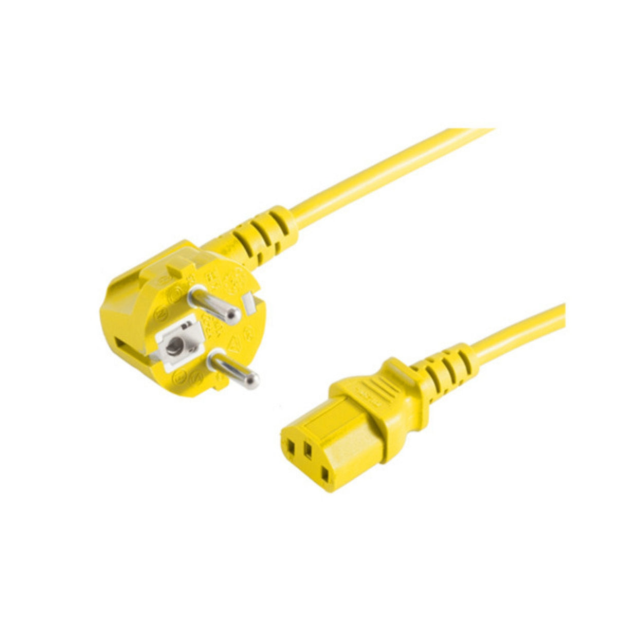 S-Impuls Cable De Alimentación 230v Fr Kaltg. Cee7 7-C13 Vde Amarillo 1,8m