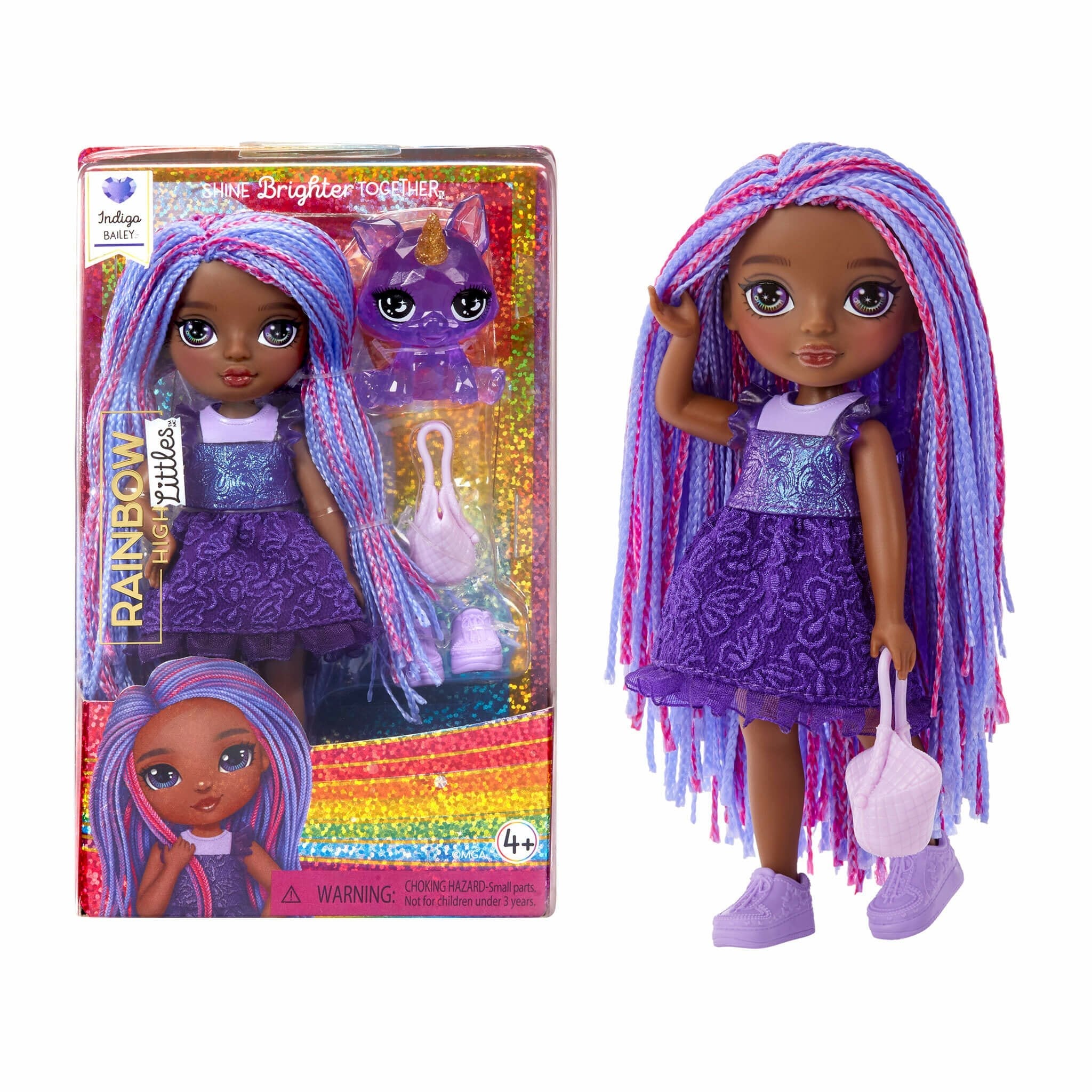 Muñeca Little Fashion Indigo Morada Rainbow High