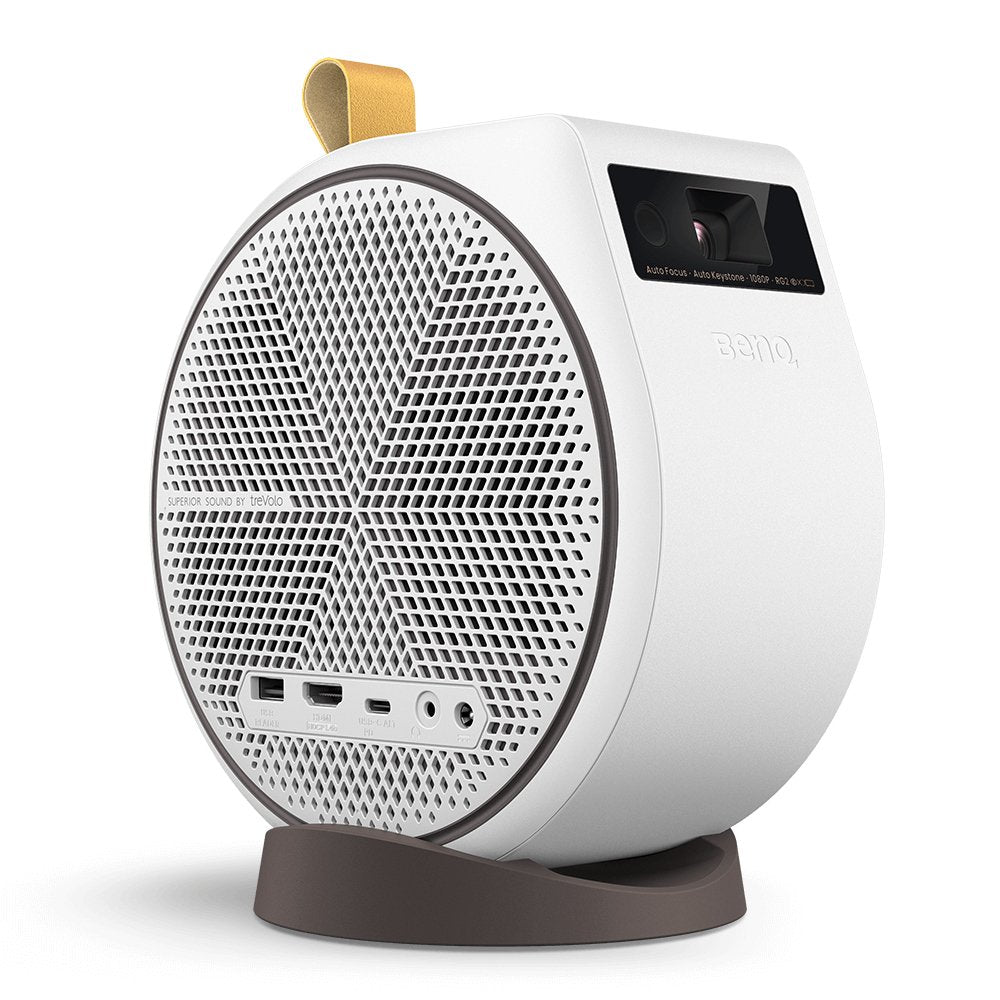 Benq Proyector Gv31 (9h.Js877.59e) 300lm, 1080p, Rec709, Tr 1.2, 16w Trevolo Chamber Speaker (2.1 Ch), 135 Degree Rotated Lens, Usb-Type-C, Built-In Battery, Drop Proof, Atv Qs02