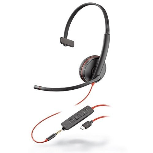 EAN 0017229160248 - Poly Blackwire 3215 Auriculares Alámbrico Diadema Llamadas/Música USB Tipo C Negro imagen 1