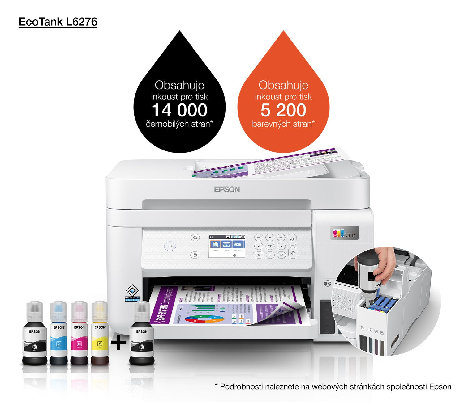 Epson Ecotank L6276 Inyección De Tinta A4 4800 X 1200 Dpi 33 Ppm Wifi