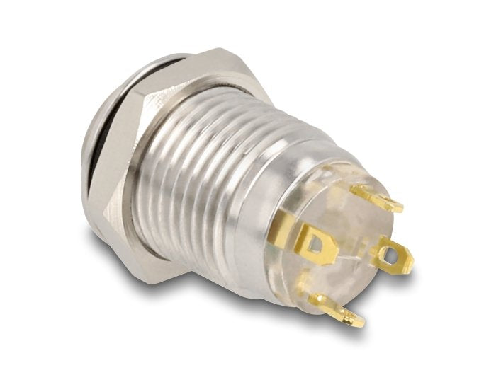 Delock Drucktamer Zum Einbau 12mm 2xlötanschluss Led Azul