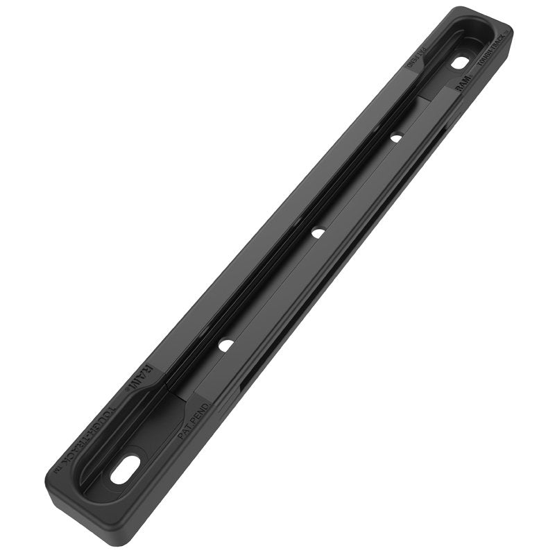 Unpkd 5" Black Extruded Alum Track W/ End Caps Ram-Track-Exa-5bu