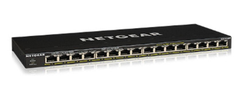 EAN 0606449146882 - NETGEAR GS316P No administrado Gigabit Ethernet (10/100/1000) Energía sobre Ethernet (PoE) Negro imagen 1