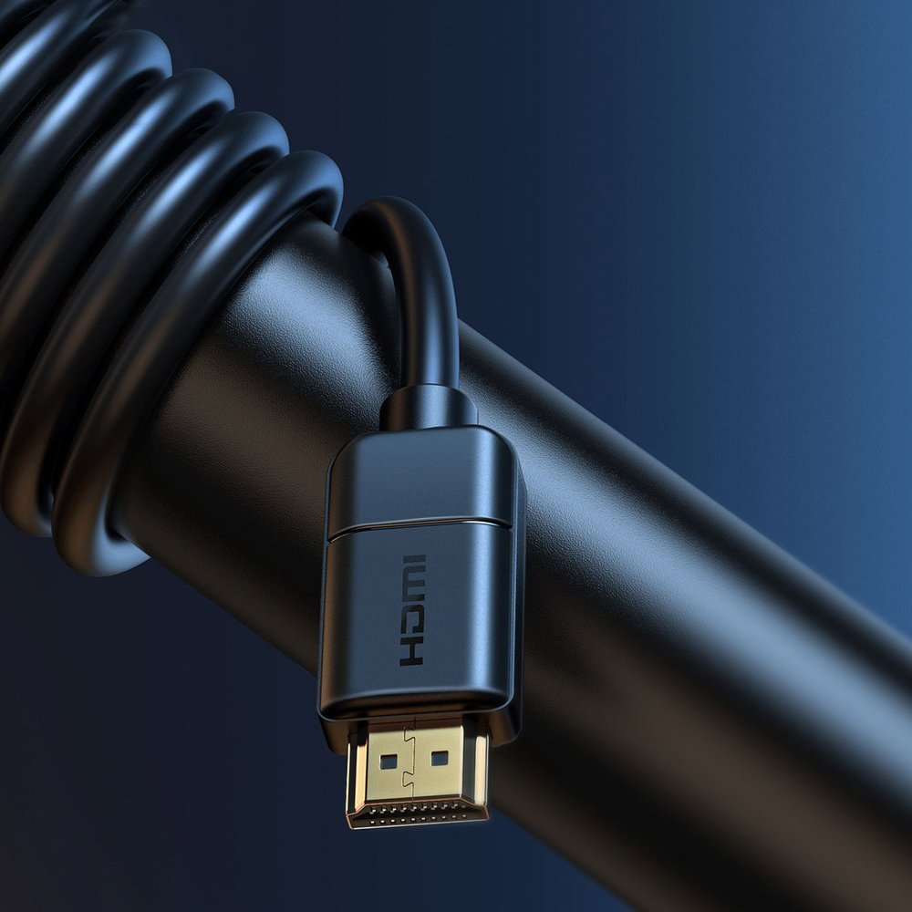 Cable Baseus Video High Definition Series Hdmi To Hdmi 4k 60 Hz, 3d Hdr, 18 Gbps, 1m Black (Cakgq-A01)