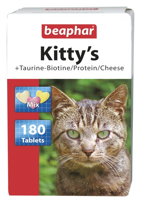 Beaphar Kitty'S Mix Comprimidos Vitamínicos Para Gatos - 180 Uds.