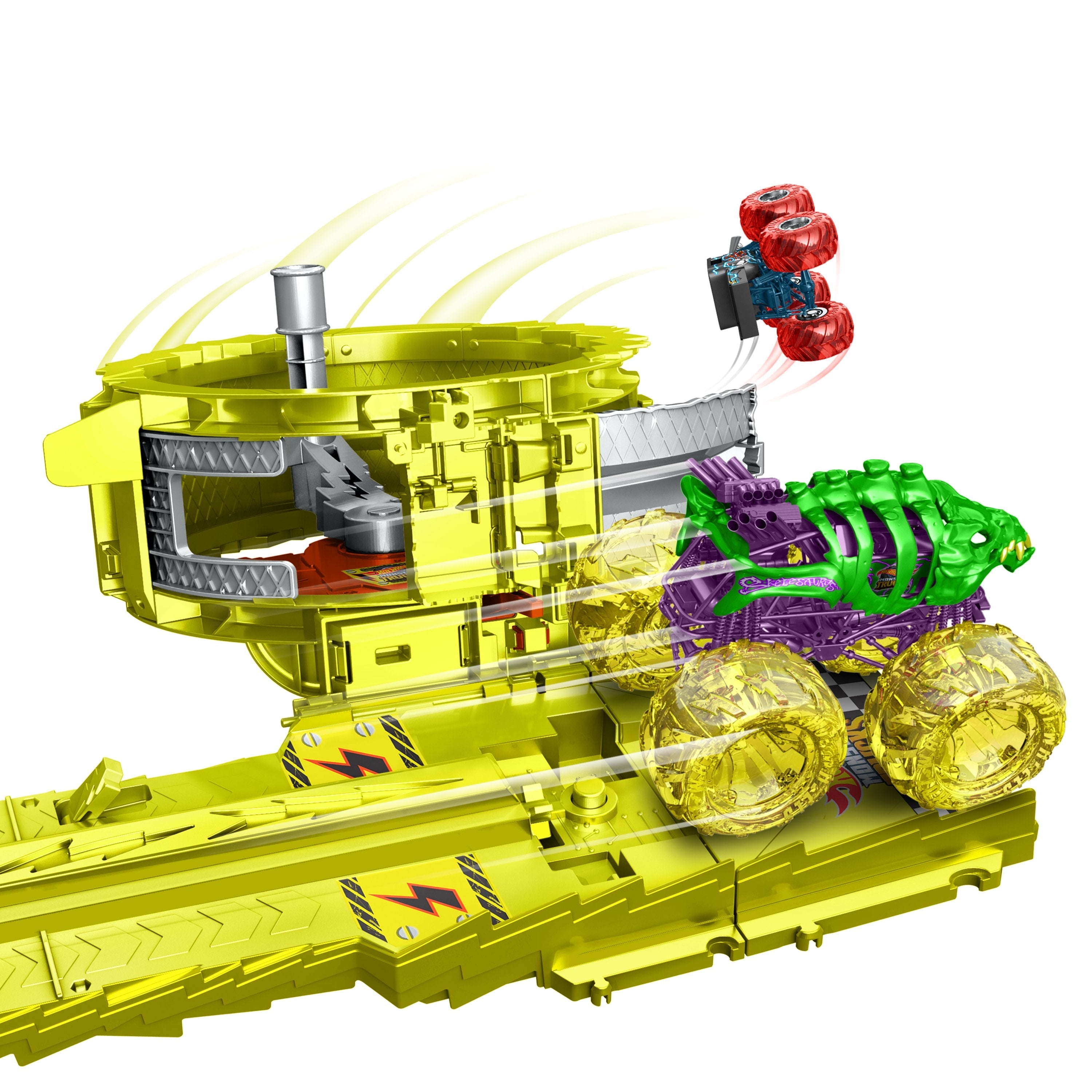 Vehículo  Hot Wheels Monster Trucks Power Chase Hxt05