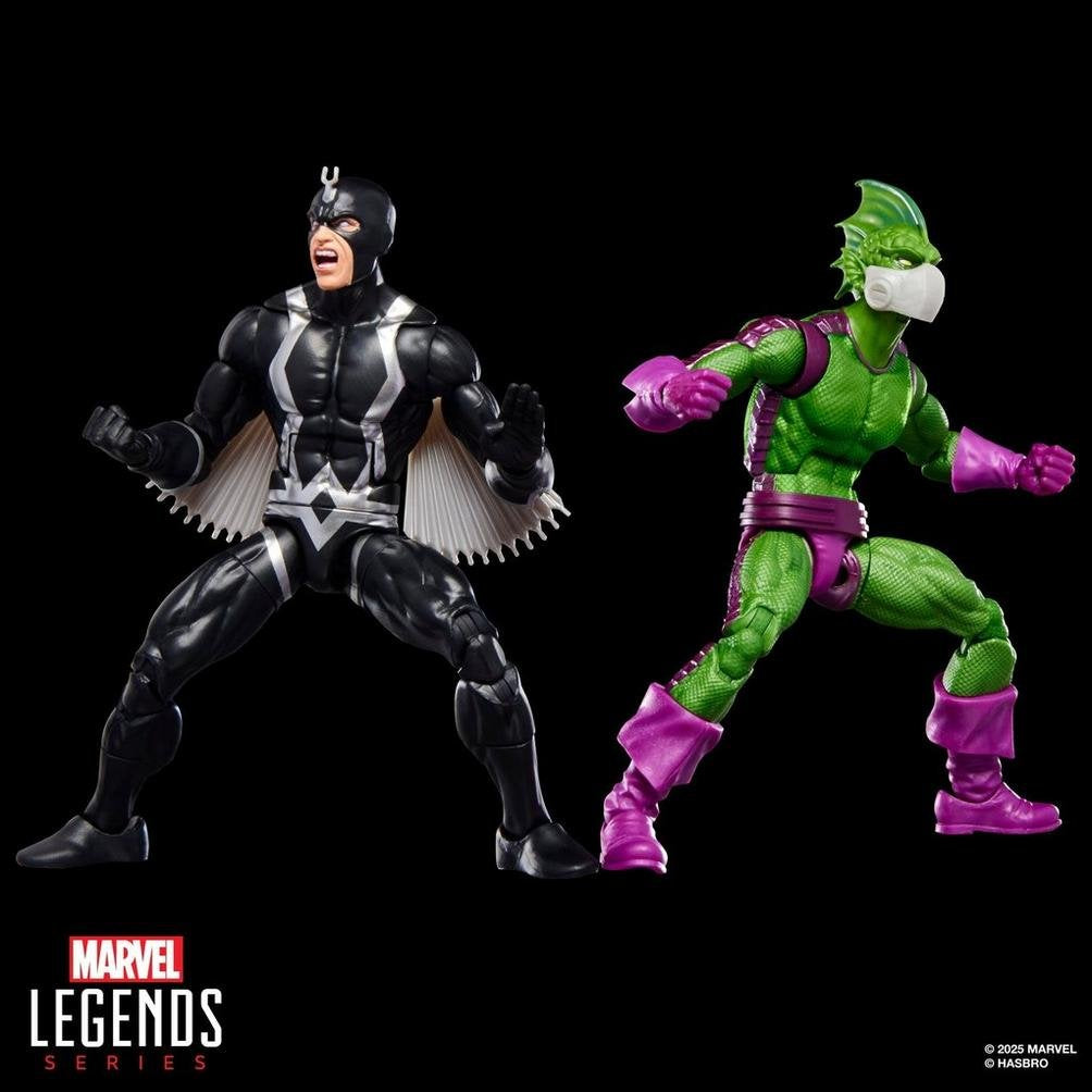 Figuras Blister 2  Black Bolt & Triton Inhumanos Marvel Legends Series 15cm
