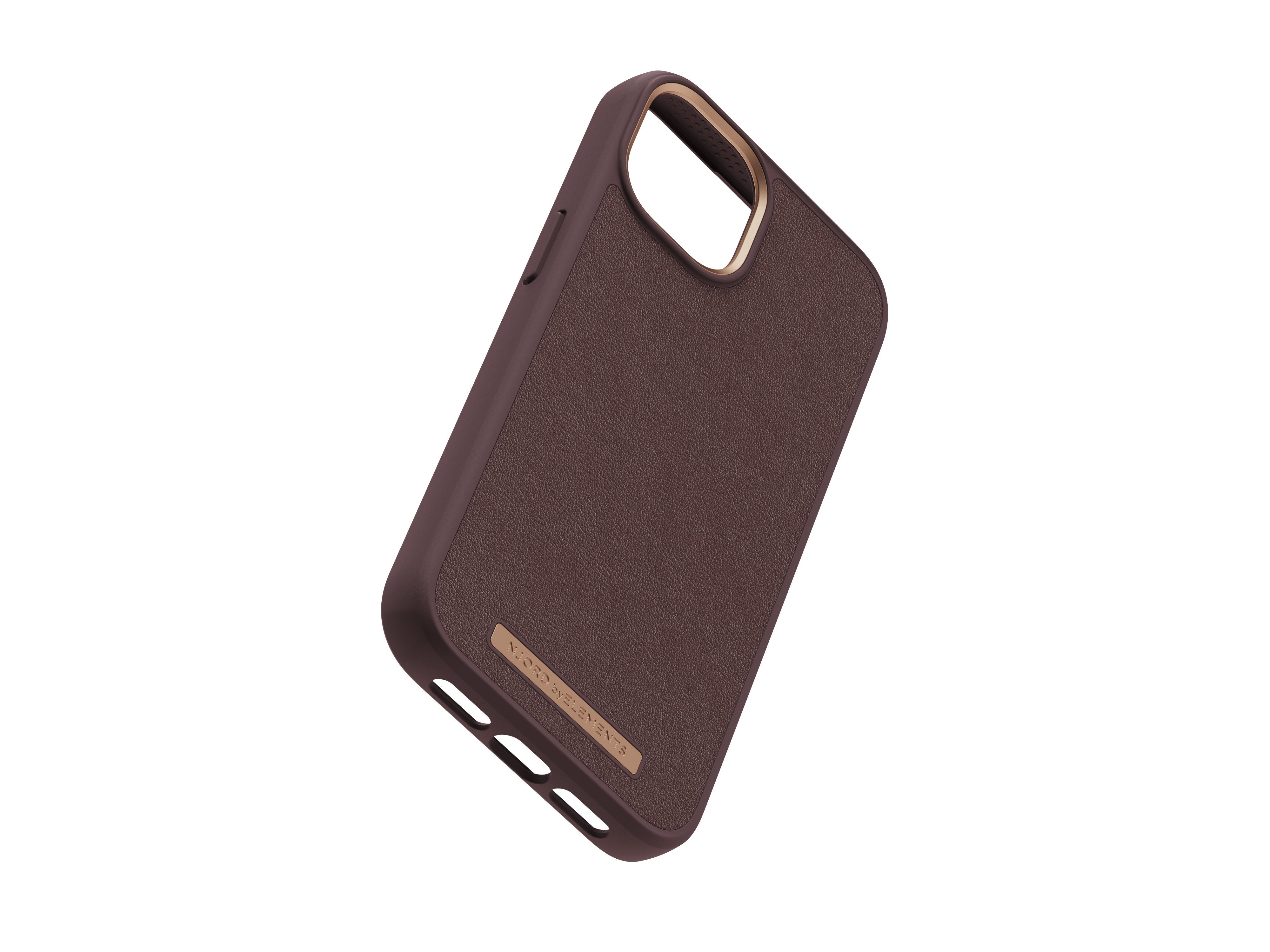 Funda Magsafe Iphone 12/13/14 Piel Marron Oscuro Njord