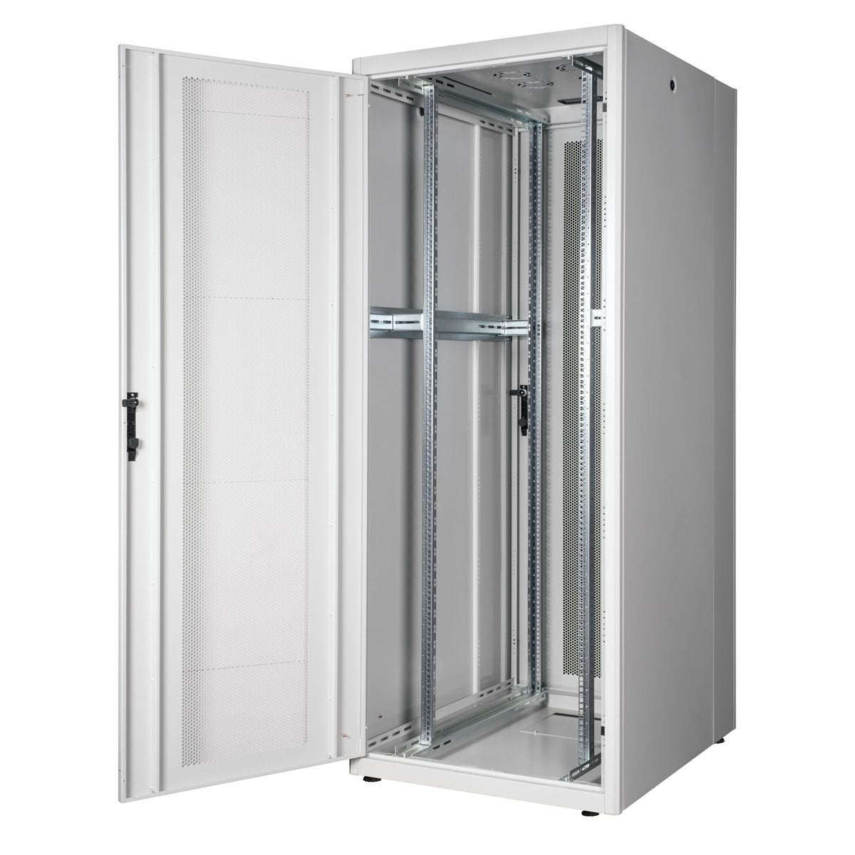 Roline 19-Zoll Serverschrank Basic 42 He, 800x1000 Bxt Perforiert Grau