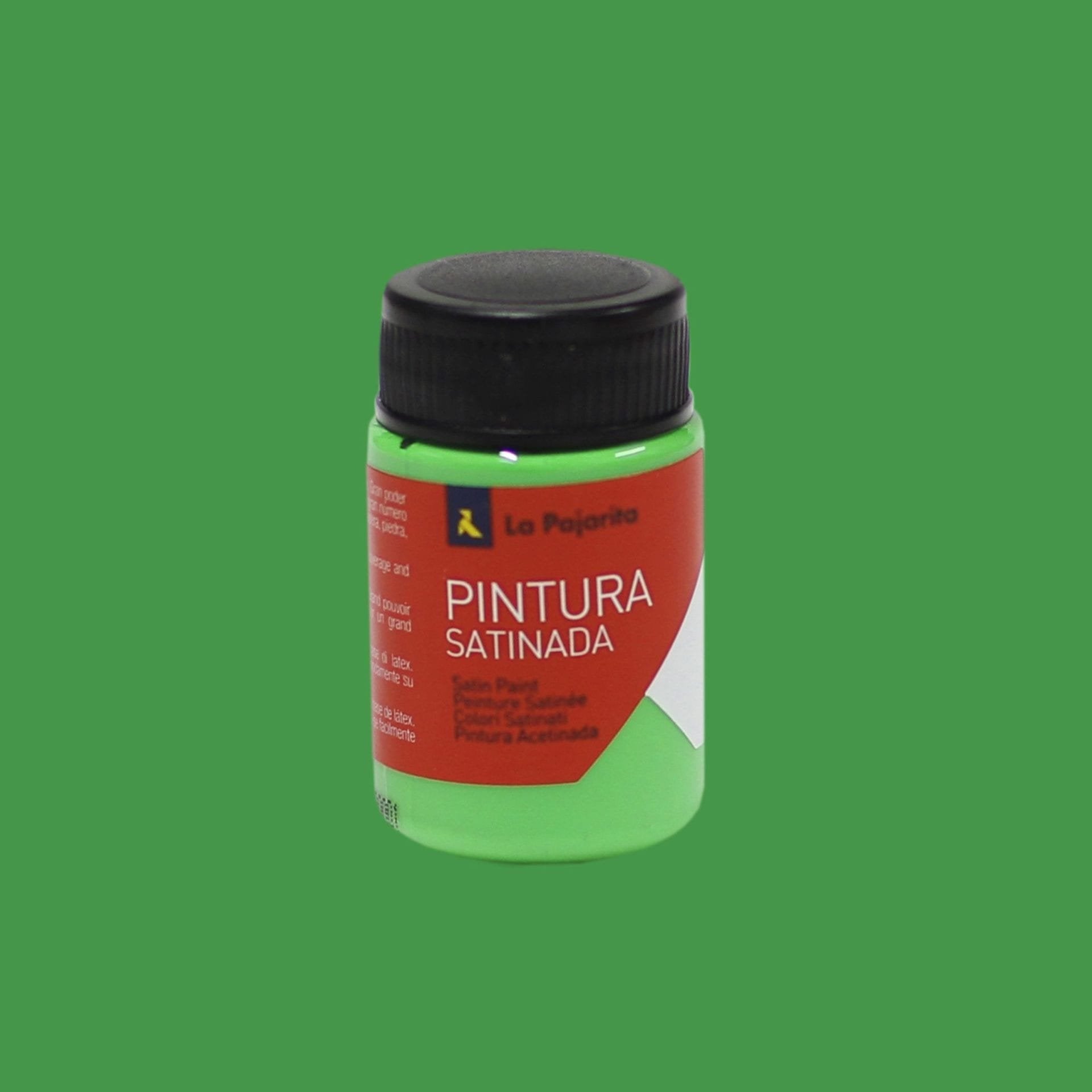 La Pajarita Témpera Escolar Bote De 35ml Satinada Verde Cesped L-38