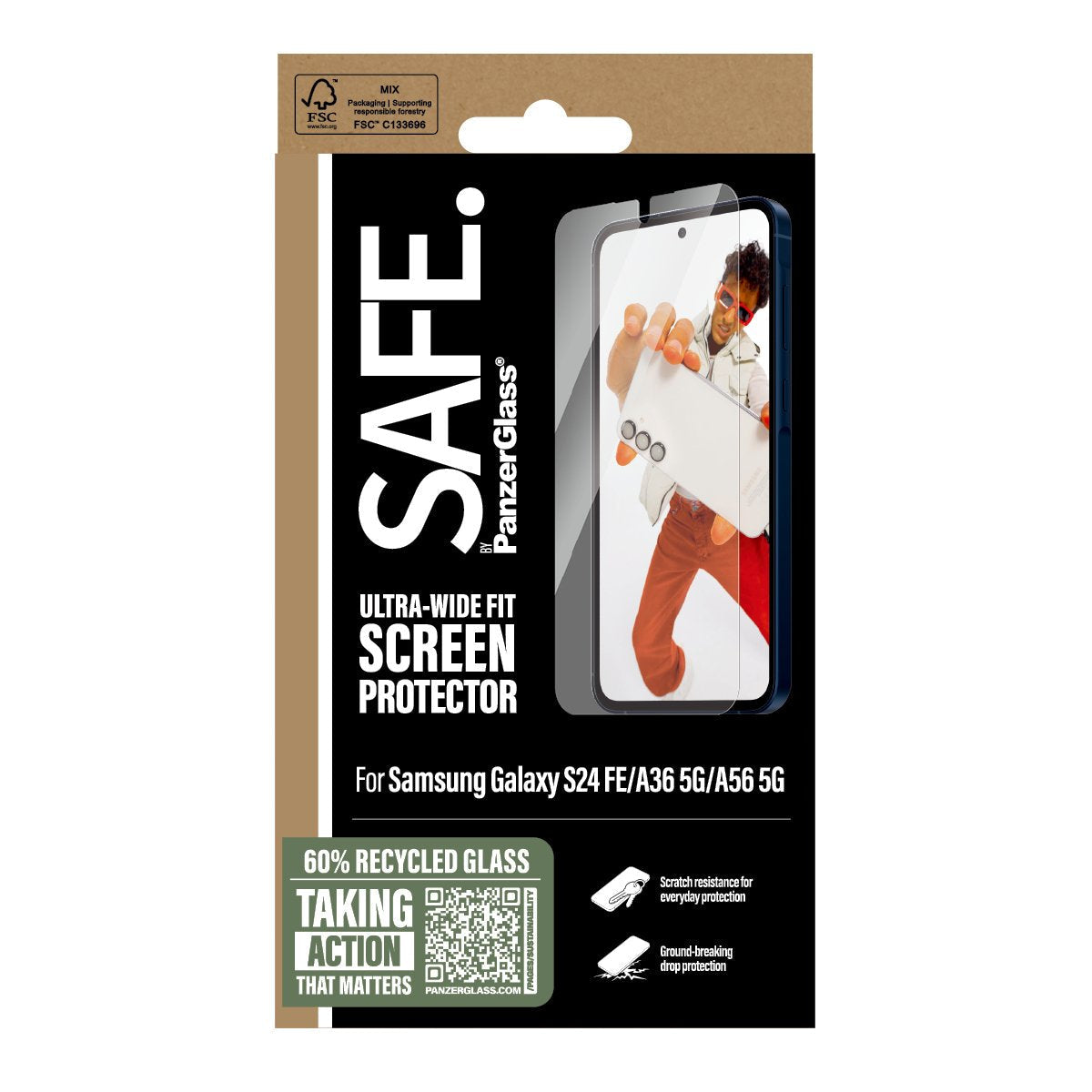 Safe. Screen Protector Samsung Galaxy S24 Fe 5g A36 5g A56 5g