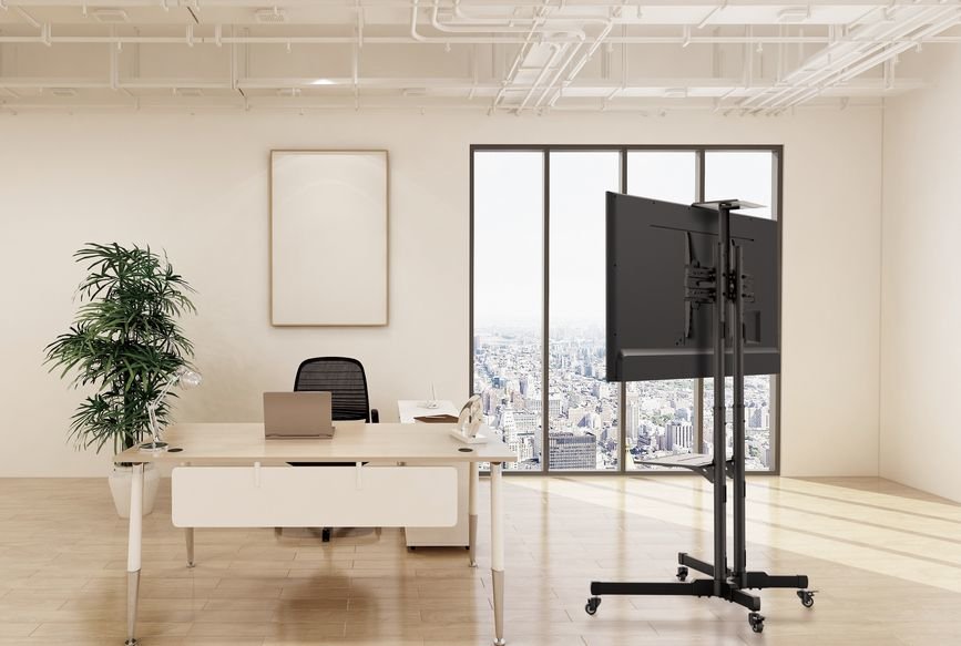 Equip Soporte Pantalla De Suelo Con Ruedas Equip Para Pantalla De 37 - 70 Fijo Max. Vesa 600x400 Hasta 50kg