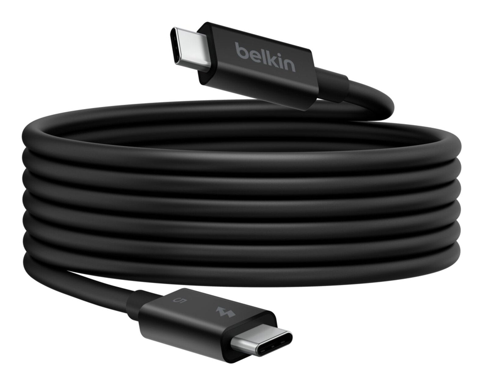 Cable Usb-C A Usb-C Belkin Inz005hq1mbk Thunderbolt 5 240w 8k 1m Color Negro