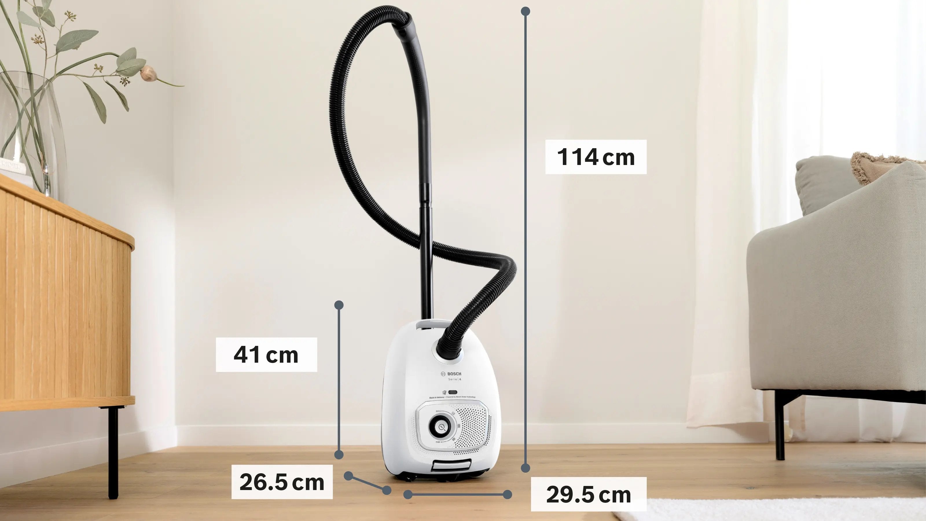 EAN 4242005484027 - Bosch BGB41WH1 aspiradora 4 L Aspiradora cilíndrica Secar 600 W Bolsa para el polvo imagen 13