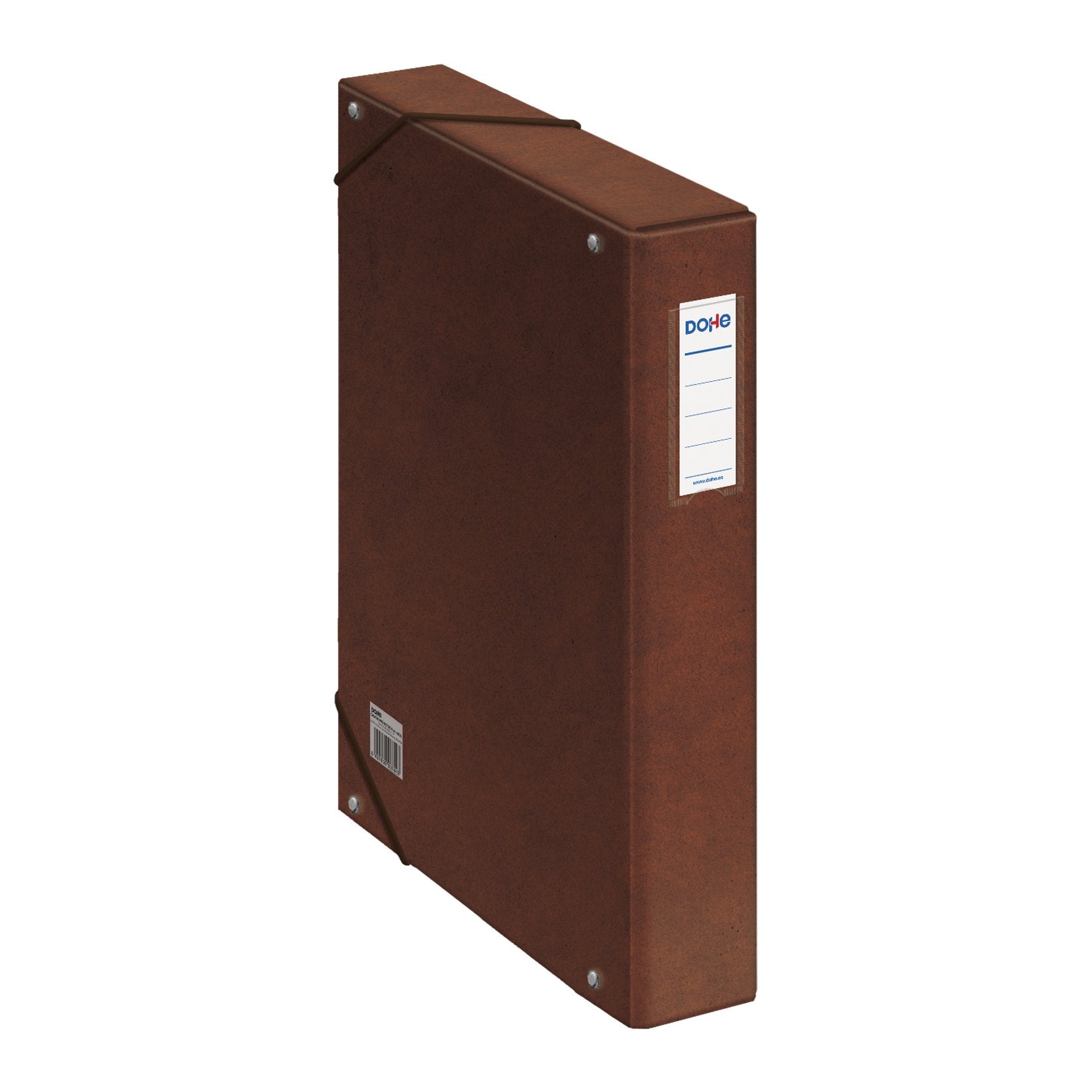 Dohe Cajas De Proyectos Carton Compacto Con Gomas Y Lomo De 5cm Marron