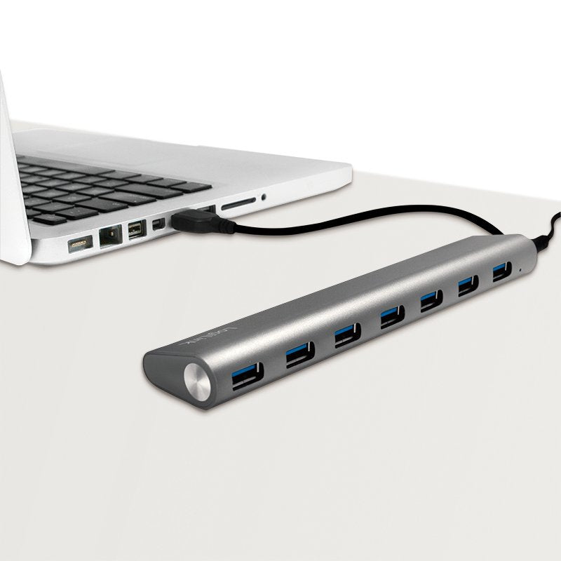 Logilink Hub 7 Puertos Usb 3.0 (3.1 Gen 1) 5000mbit/S Aluminio Gris Ua0308