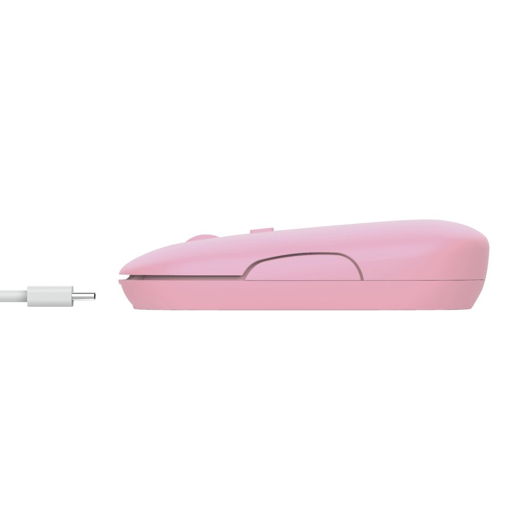 Ratón Inalámbrico Por Bluetooth Trust Puck Batería Recargable Hasta 1600 Dpi Rosa