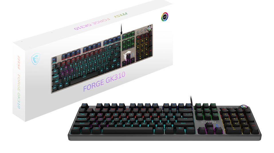 EAN 4711377209816 - MSI FORGE GK310 RED DE teclado Juego USB QWERTY Alemán Negro imagen 5