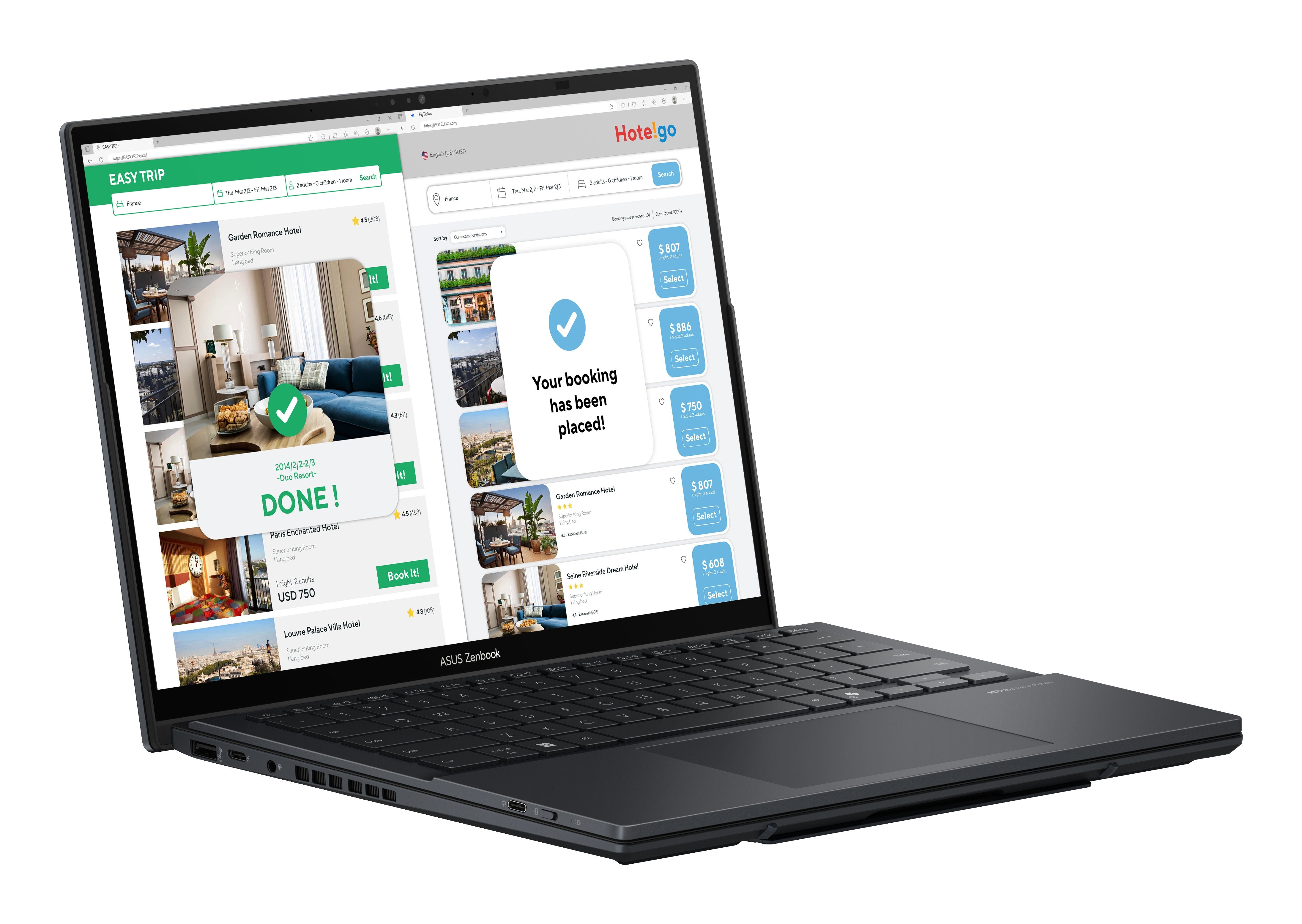 Portátil Asus Zenbook Duo Ux8406ca-Ql336w U7 255h 32gb 1tb 14"Oled W11h