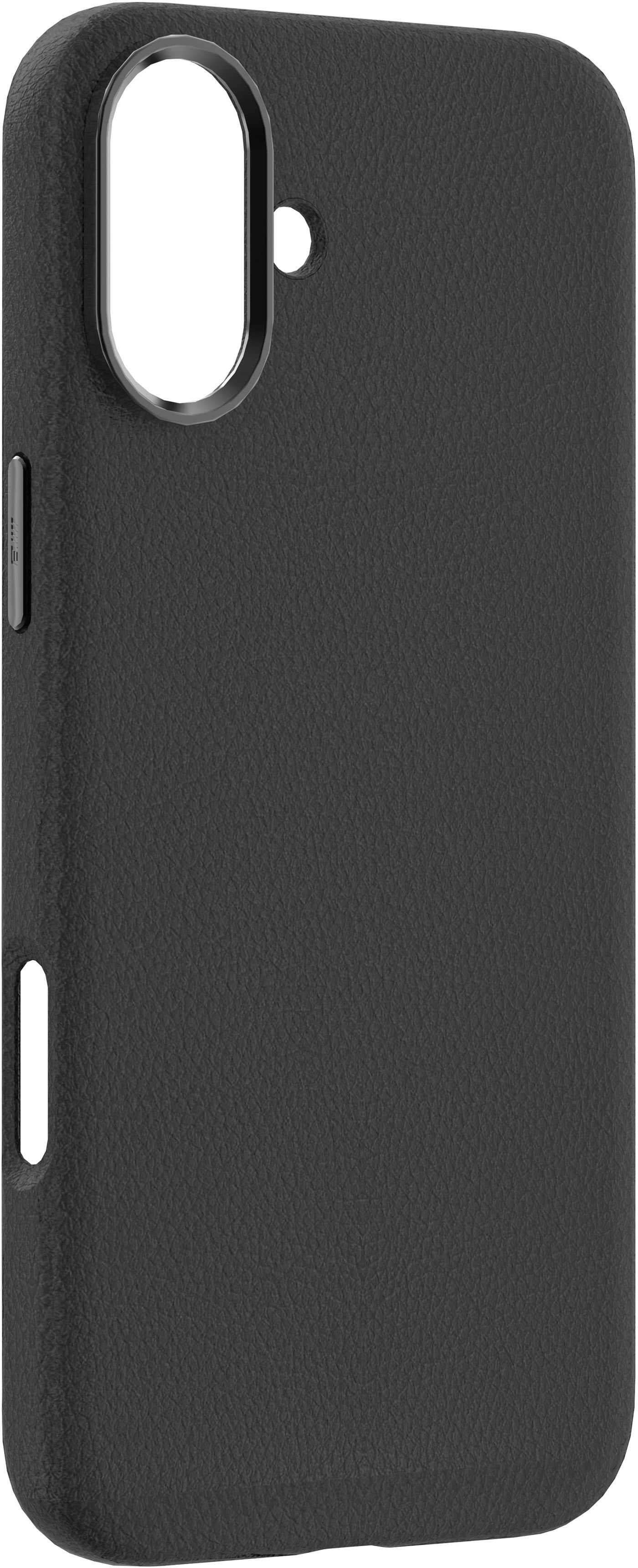 Infinite Venice Iphone 16  Black Leather Magnetic Cover.