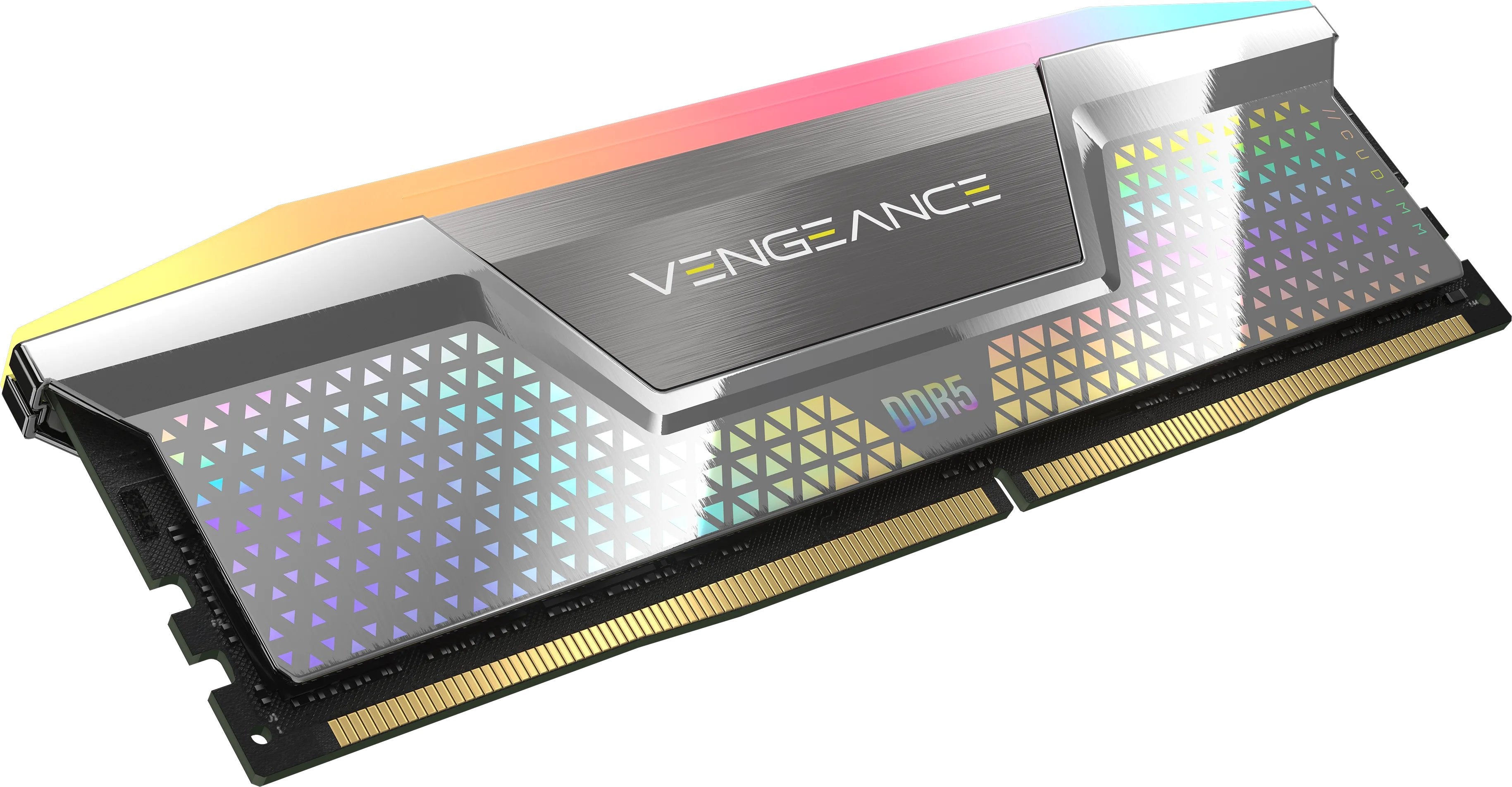 Memoria Corsair 48 Gb Ddr5-8400 2x 24 Gb Plateada, Cmhc48gx5m2x8400c40, Vengeance Rgb, Intel Xmp Cmhc48gx5m2x8400c40