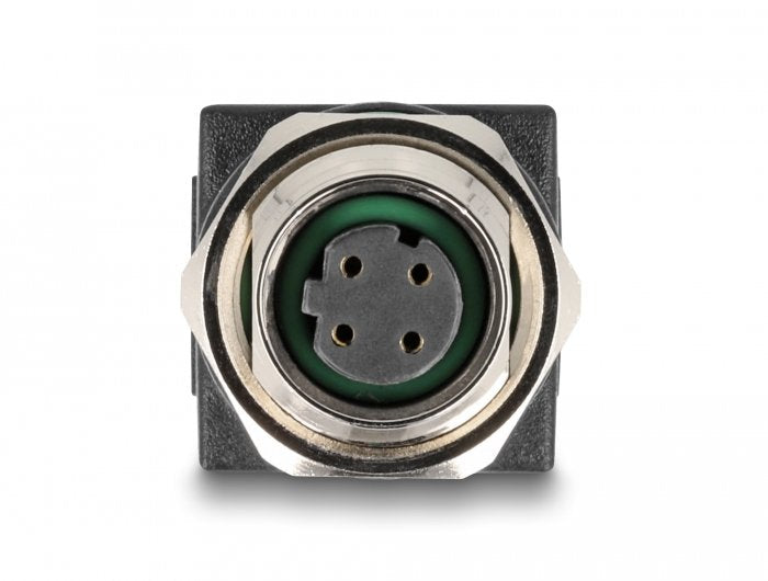 Delock M12 Adaptador D-Kodiert 4 Pin Hembra A Rj45