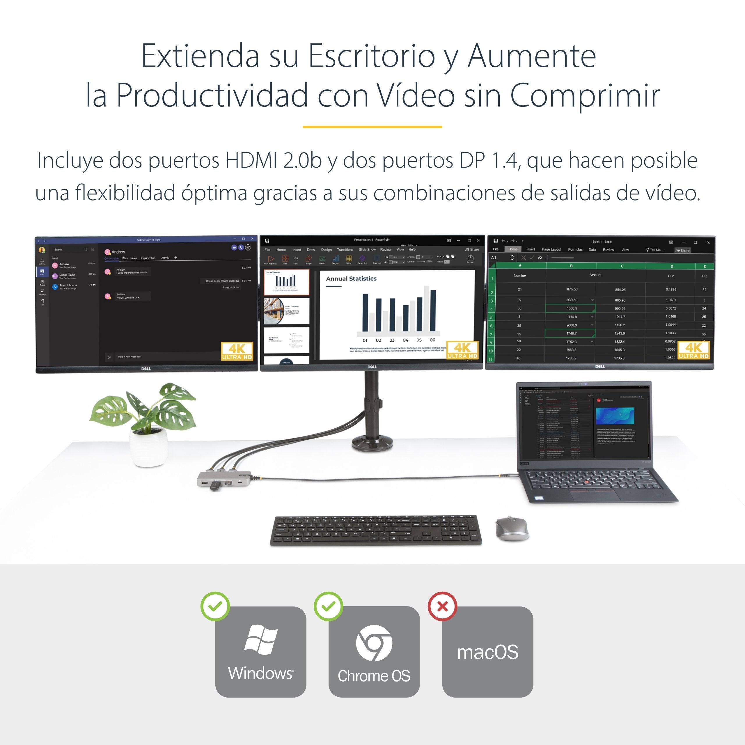 EAN 0065030896078 - StarTech.com 117B-USBC-MULTIPORT base para portátil y replicador de puertos Alámbrico USB 3.2 Gen 2 (3.1  imagen 10