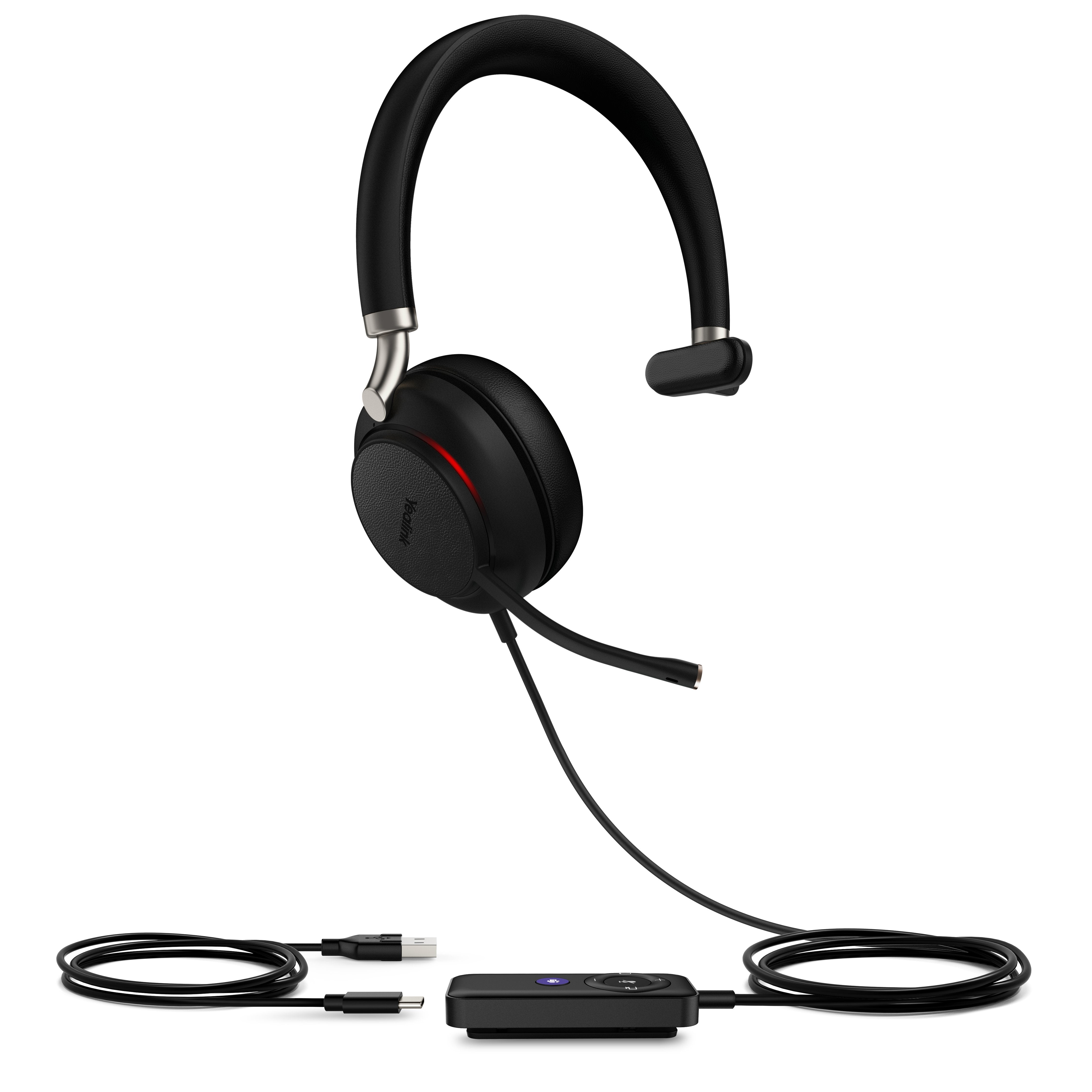 Yealink Bluetooth Headset - Uh38 Mono Uc -W/O Bat Usb-C