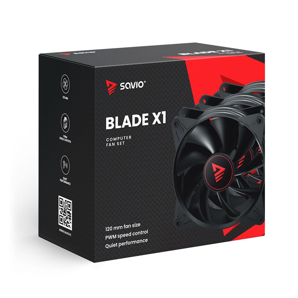 EAN 5901986049425 - Savio BLADE SET sistema de refrigeración para ordenador Carcasa del ordenador Sistema de refrigeración lí imagen 7