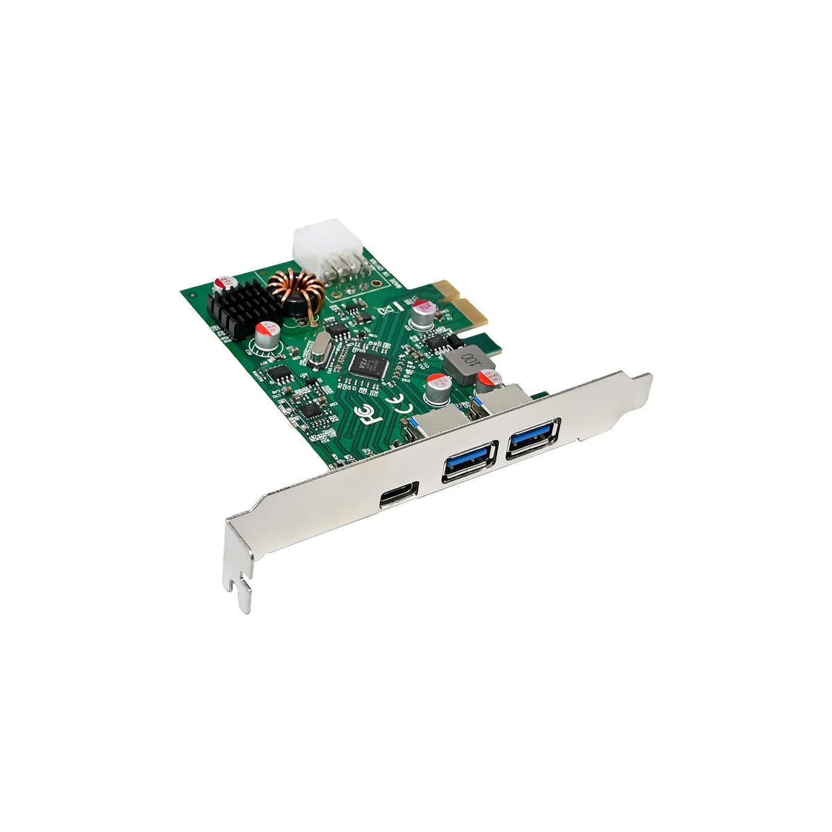 Inline® 2x Usb-A, 1x Usb-C 3.2 Gen.1 Host Controller Pcie, Pd3.0, 6pin Power