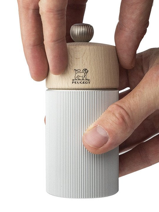Peugeot Line Pepper Mill 12cm Wood/Aluminium