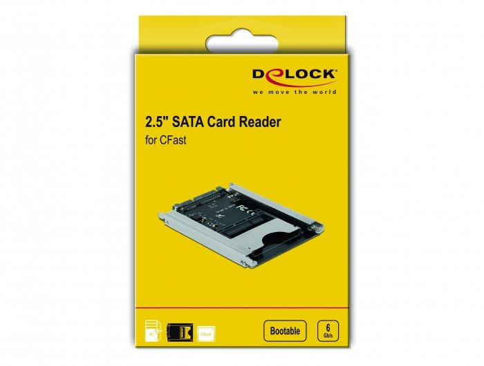 Lector De Tarjetas Sata De Delock 2.5 ? Para Tarjetas De Memoria Cfast, Lector De Tarjetas 91753