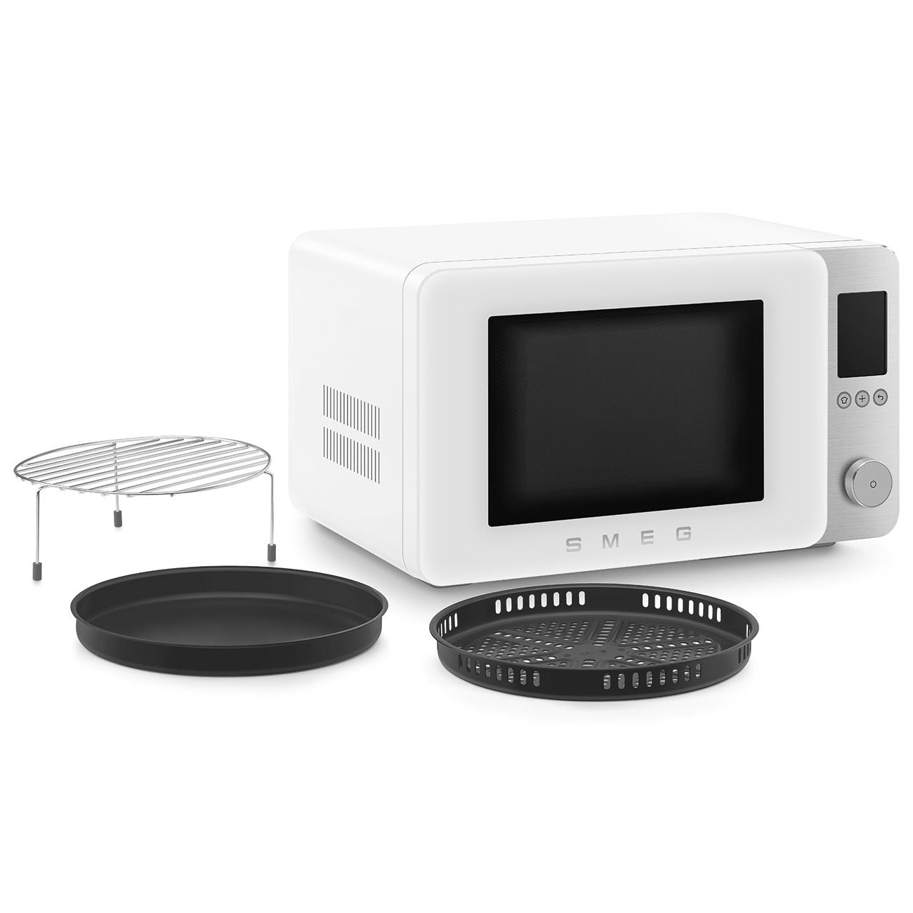 Microondas De Sobremesa Smeg Moc02whmeu Con Ventilador/Grill