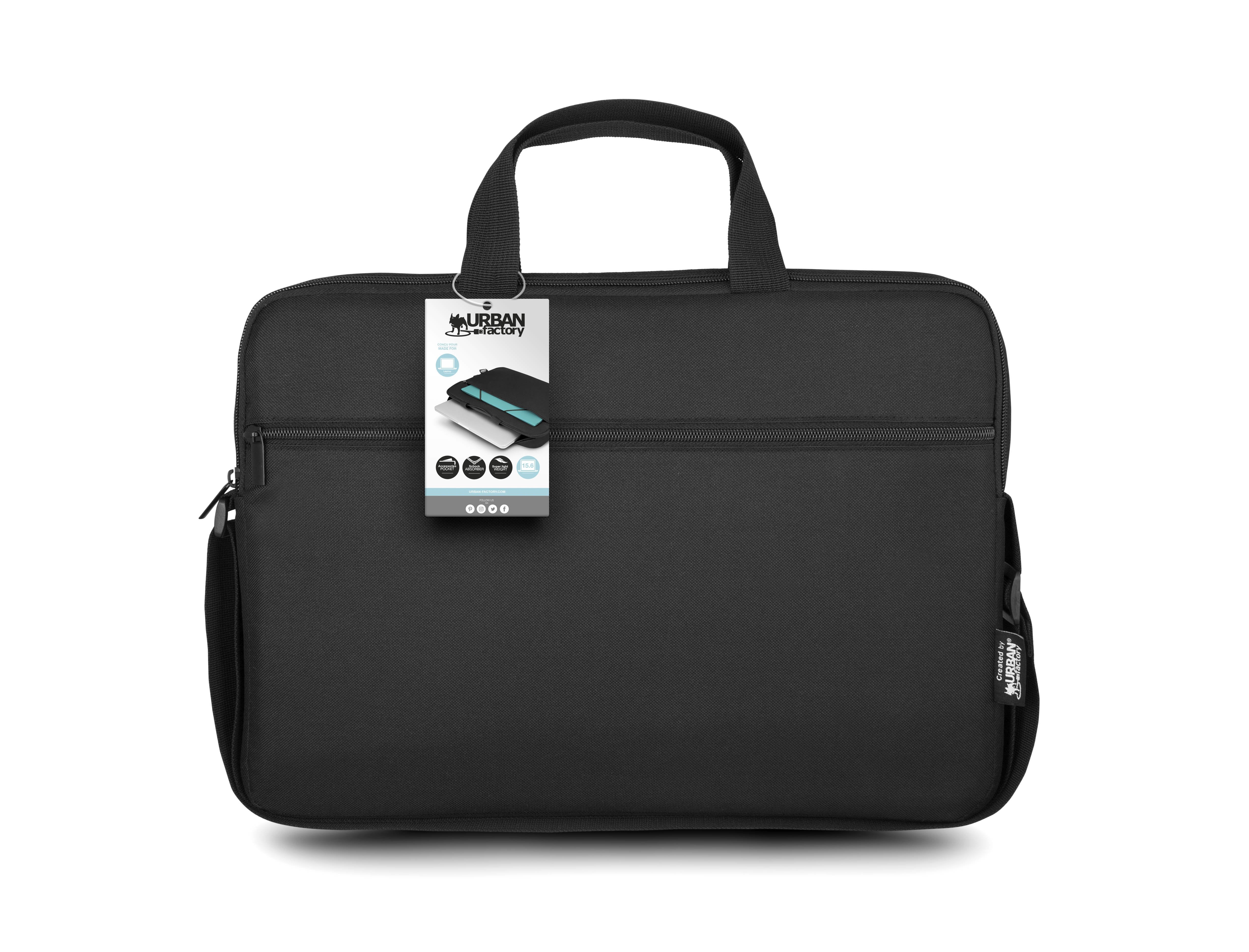 Urban Factory Nylee Maletín Negro Para Portátil Hasta 17.3"