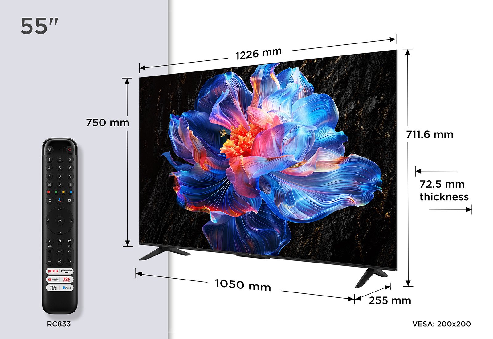 EAN 5901292525989 - TCL V6C 55V6C Televisor 139,7 cm (55") 4K Ultra HD Smart TV Wifi Metálico 270 cd / m² imagen 2