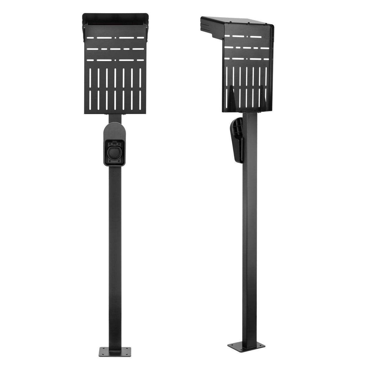 Inline® Universal Wallbox Stand With Ev Charging Cable Holder, Black