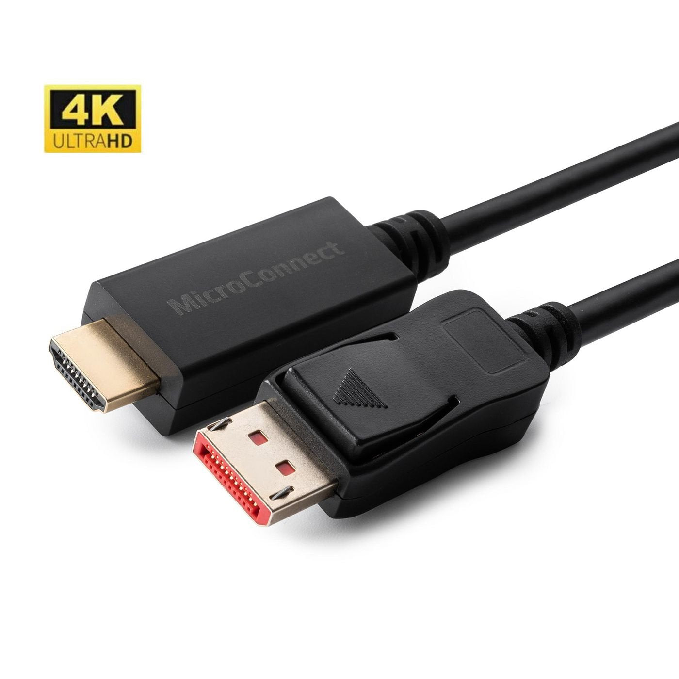 EAN 5704174300489 - Microconnect MC-DP-HDMI-0504K adaptador de cable de vídeo 0,5 m DisplayPort Negro imagen 1