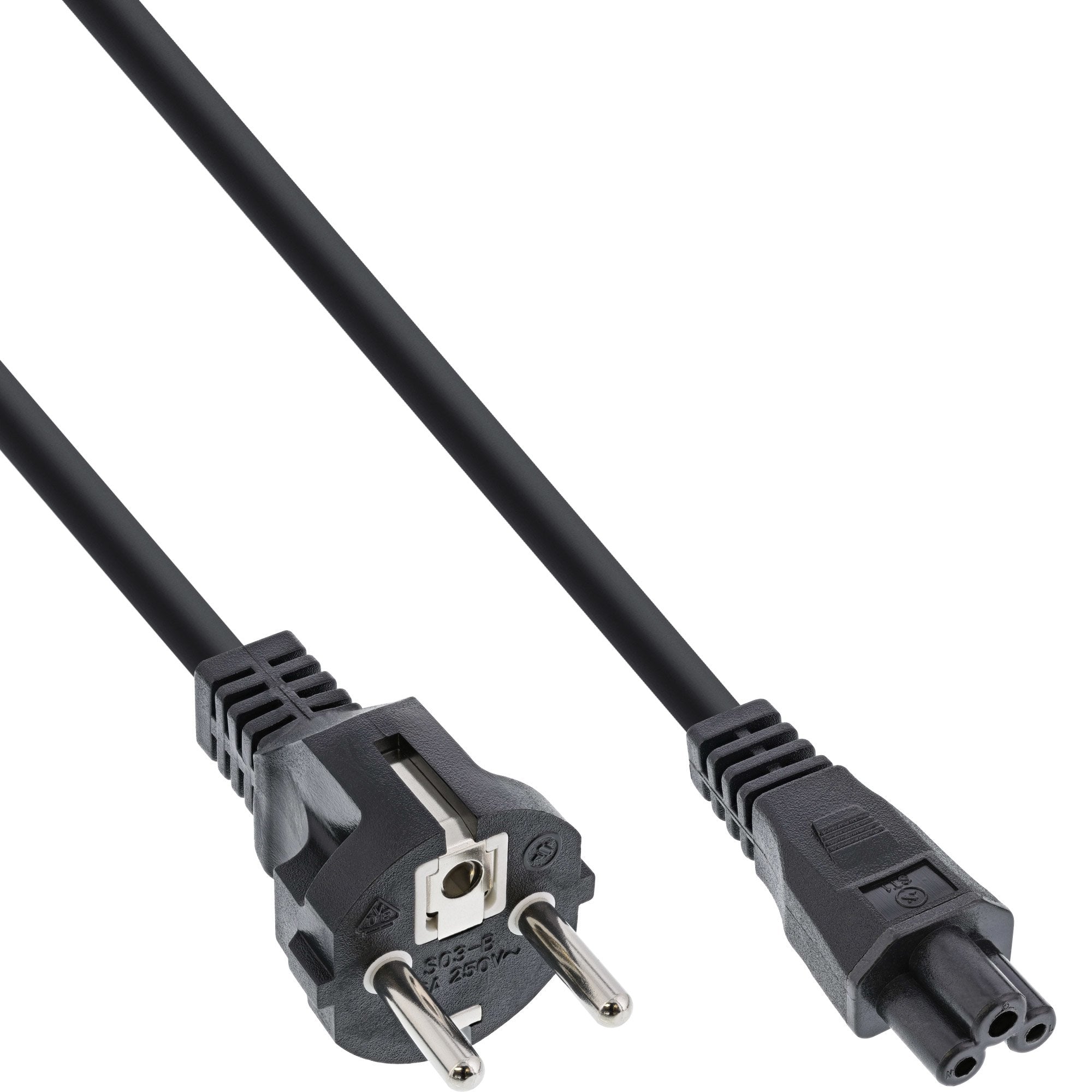 40 Piezas Paquete Bulk-Pack Inline Cable De Alimentación Para Portatil, Negro, 1,8 M, A Granel