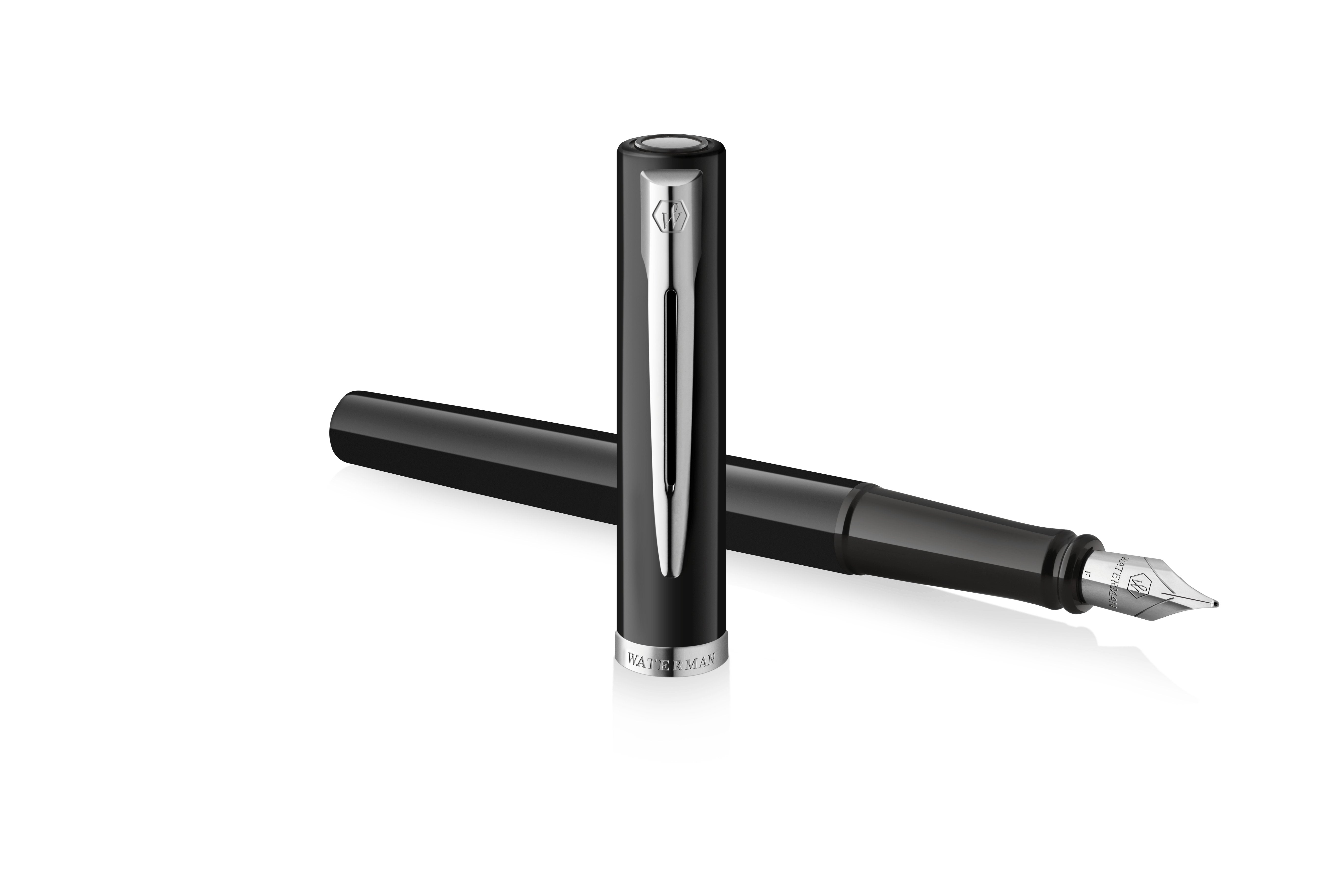 Waterman Füllfederhalter Impression Negroer Lack Ct F Azul Caja De Regalo