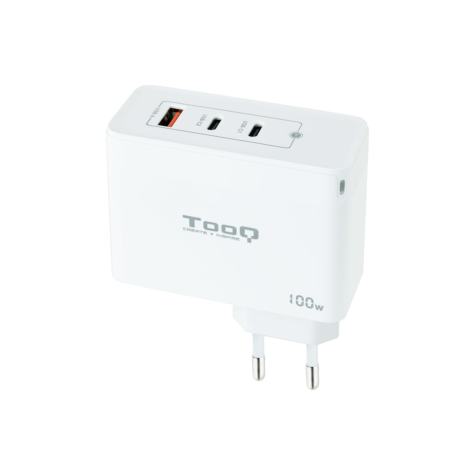 EAN 8433281013216 - TooQ TQWC-GANQC2PD100W cargador de dispositivo móvil Universal Corriente alterna Interior imagen 1
