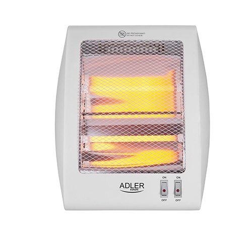 Calefactor Eléctrico Adler Ad 7709 Interior Blanco 800 W  De Cuarzo